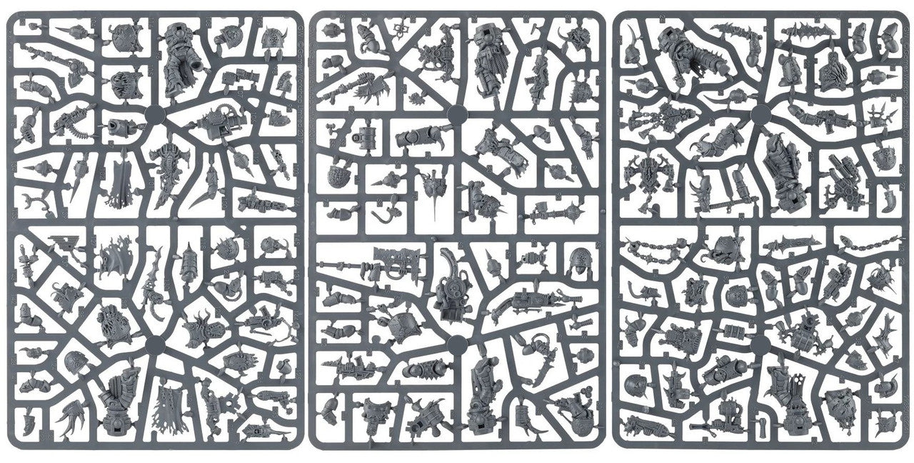 Warhammer 40000 Chaos Space Marines Death Guard Plague Marines X7 New on Sprue
