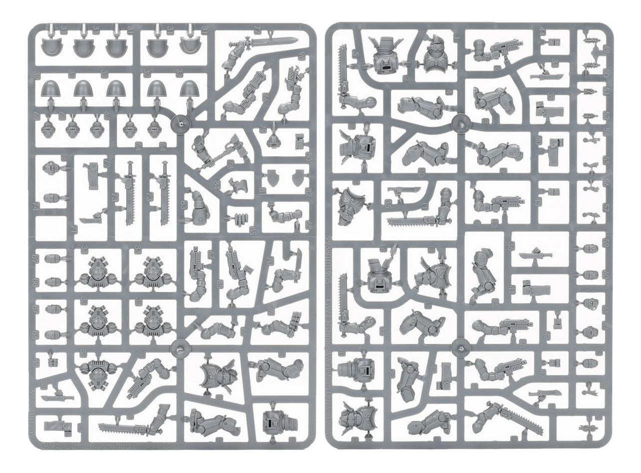 Warhammer 40000 Space Marines Primaris Assault Intercessors X5 New on Sprue