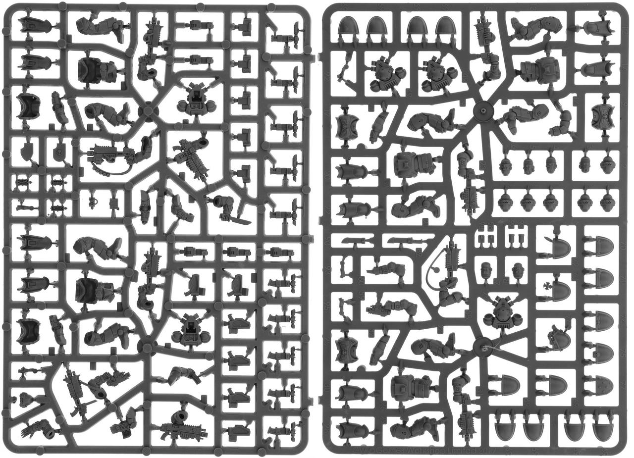 Warhammer 40000 Space Marine Primaris Intercessors Combat Squad new on sprue
