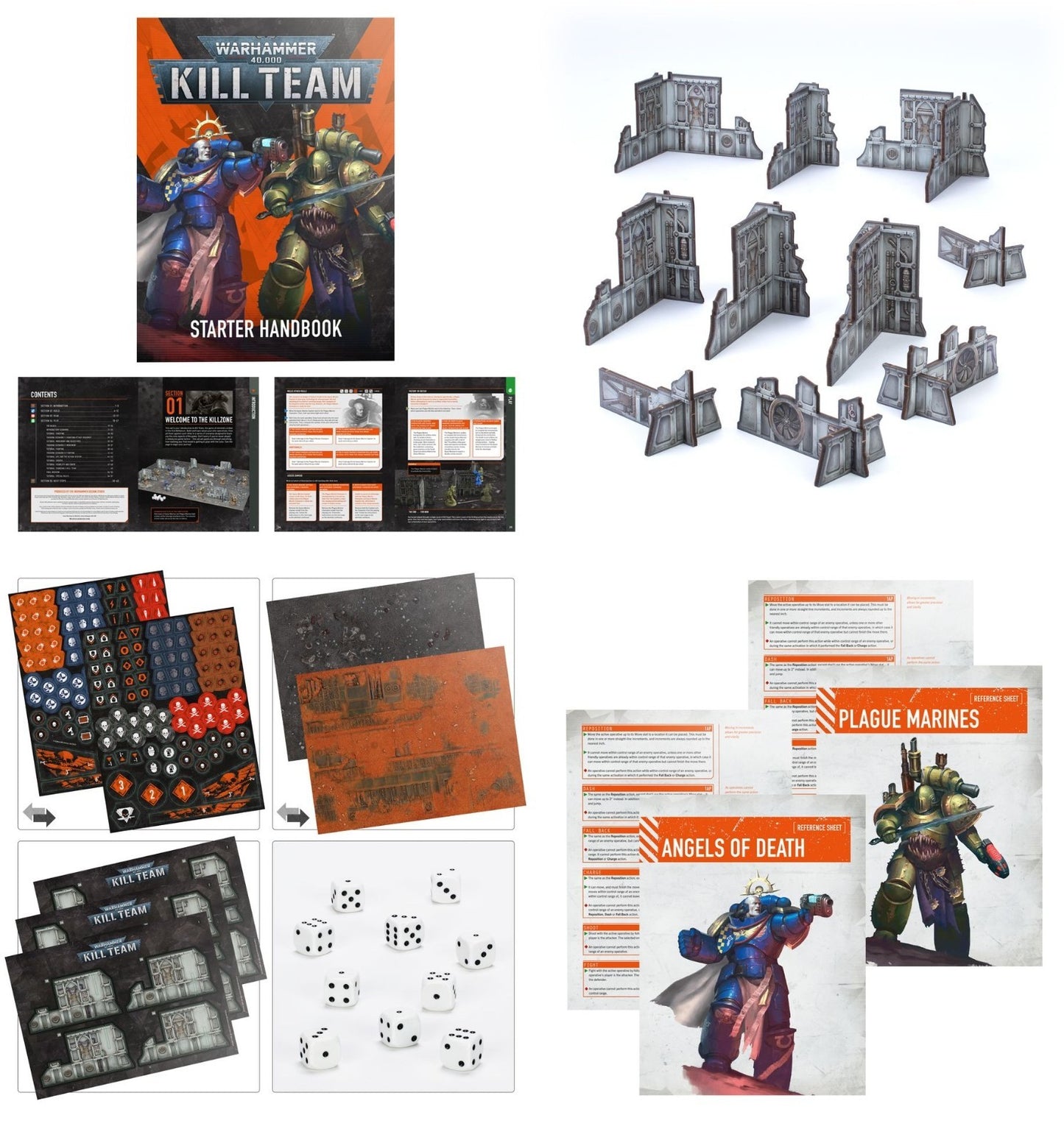 warhammer 40000 kill team Starter box contents NO MODELS