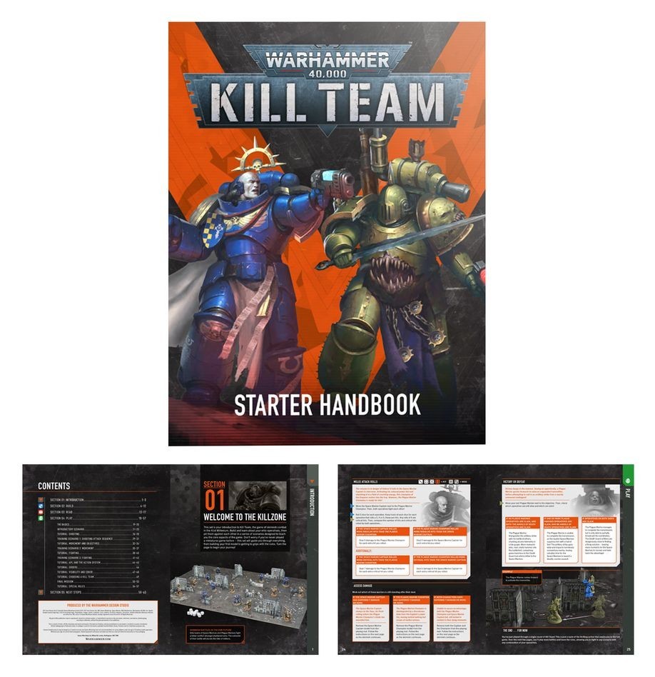 warhammer 40000 kill team Starter box contents NO MODELS