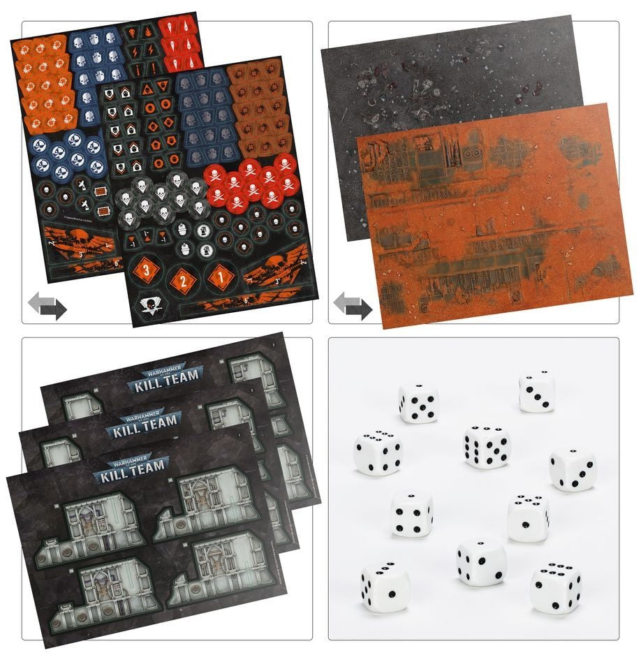 warhammer 40000 kill team Starter box contents NO MODELS