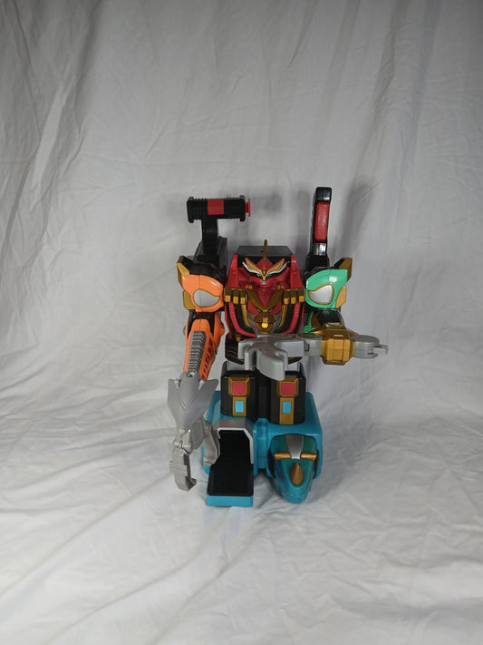 Bandai 2002 Large 12" Power Rangers Wild Force ISIS Command Megazord incomplete