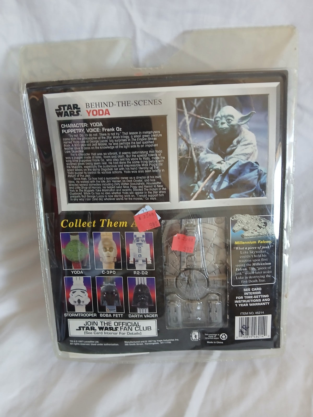 star wars collector timepiece Yoda