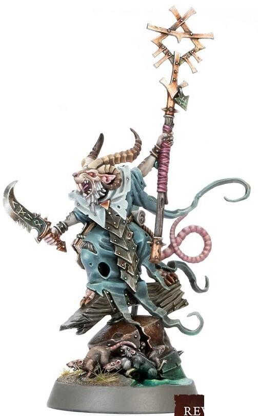Warhammer Age of Sigmar Skaven Grey Seer and Warlock Engineer NOS