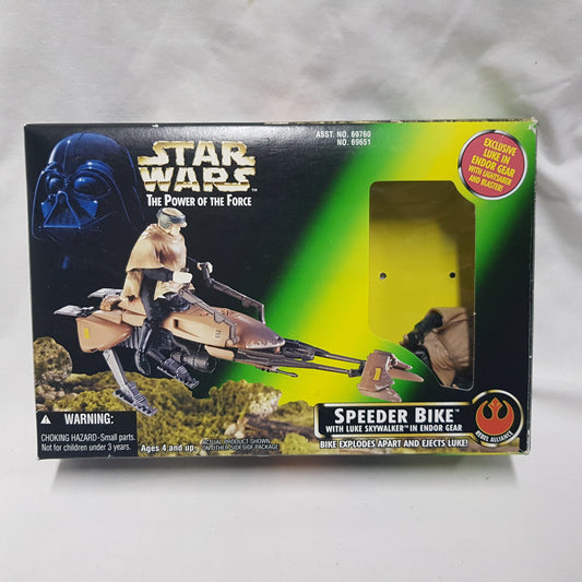 Star Wars the Power of the Force PotF Speeder Bike with Luke Skywalker