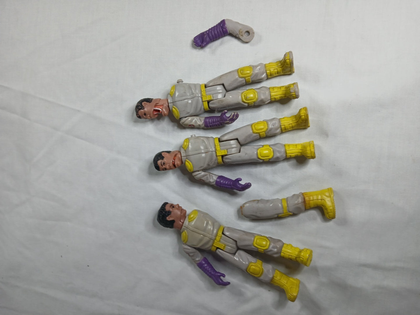 ghostbusters Fright Feature Winston Zeddmore X3 1988 damaged