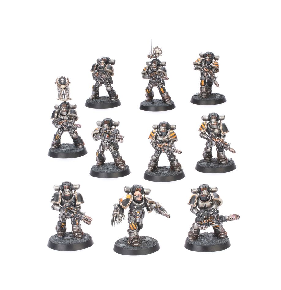 Warhammer 30k HORUS HERESY MKII Veteran Squad with Disintegrator Weapons