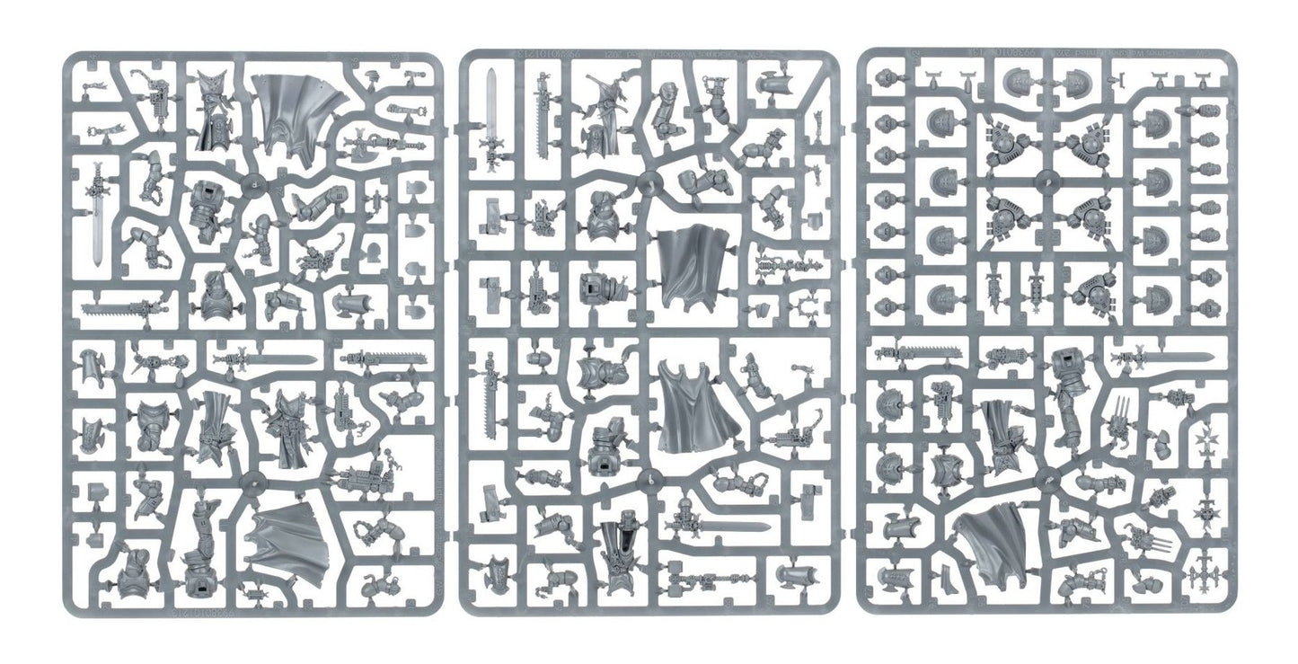 Warhammer 40000 Space Marine Black Templar Sword Brethren X5 new on sprue